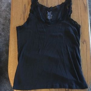 Black Lace Faded Glory Tank Top